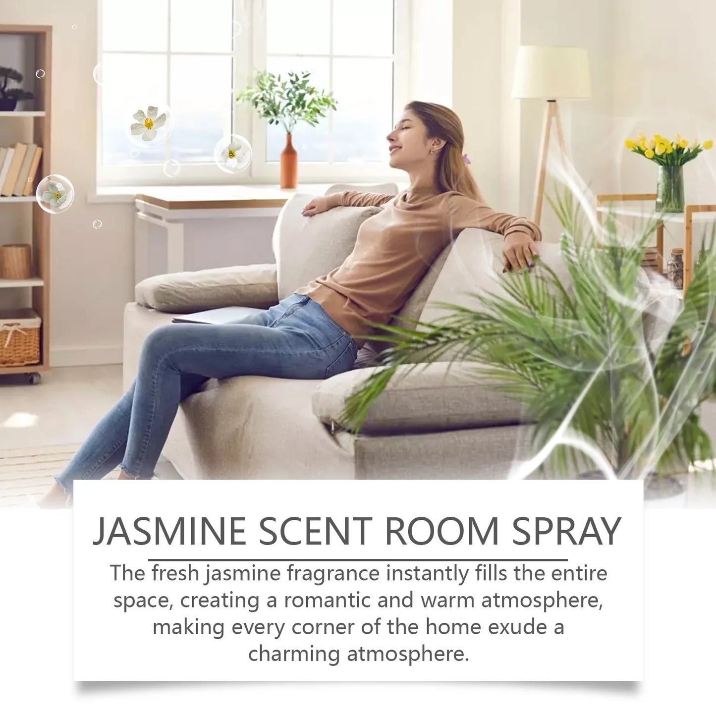 JAKEHOE Jasmine Room Spray – Odor Eliminator & Air Freshener