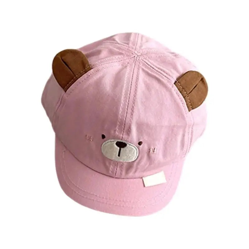 Baby Cotton Sun Hat – Cute Animal Design & Adjustable Strap