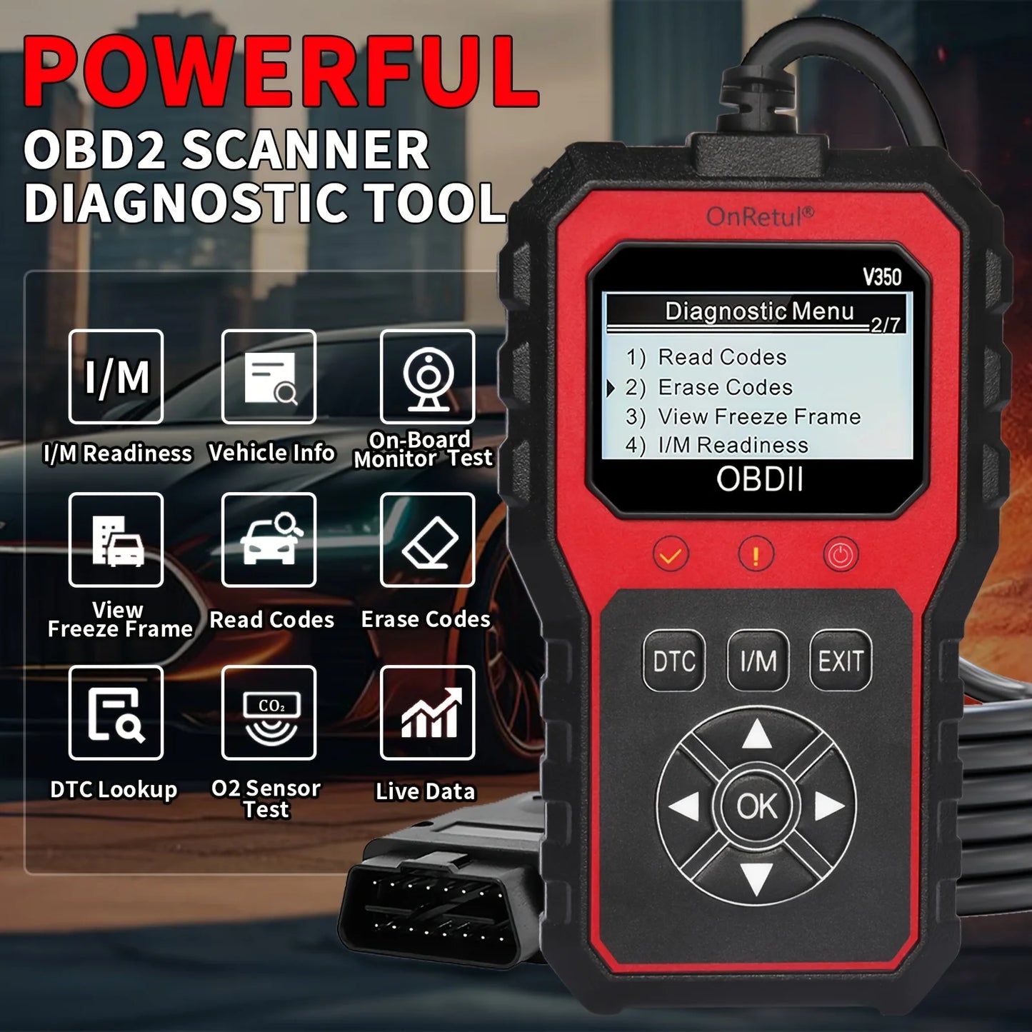 OBD2 Scanner V350 – Handheld Car Diagnostic Tool & DTC Reader Peaceful Pleasures Health and Wellness