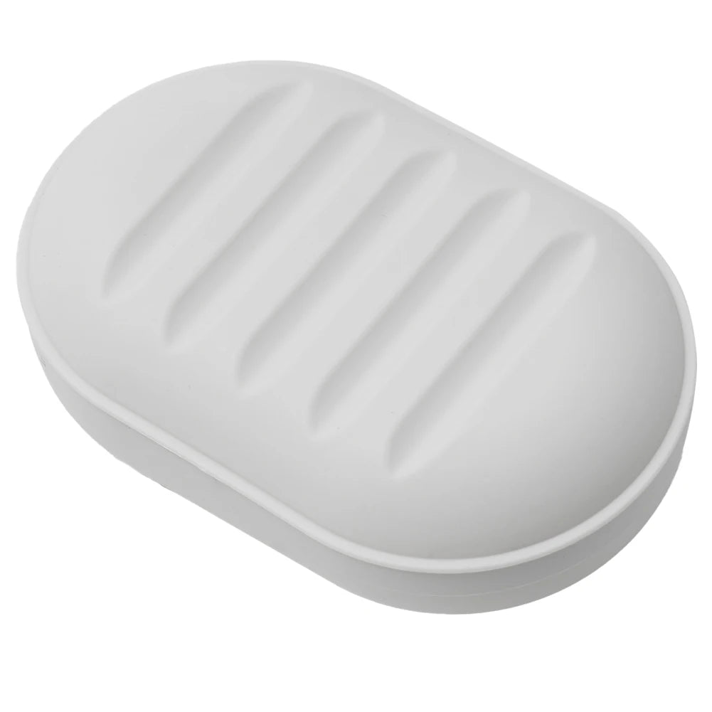 Soap Dish Lid Storage Box Portable Waterproof Travel Home Bathroom
