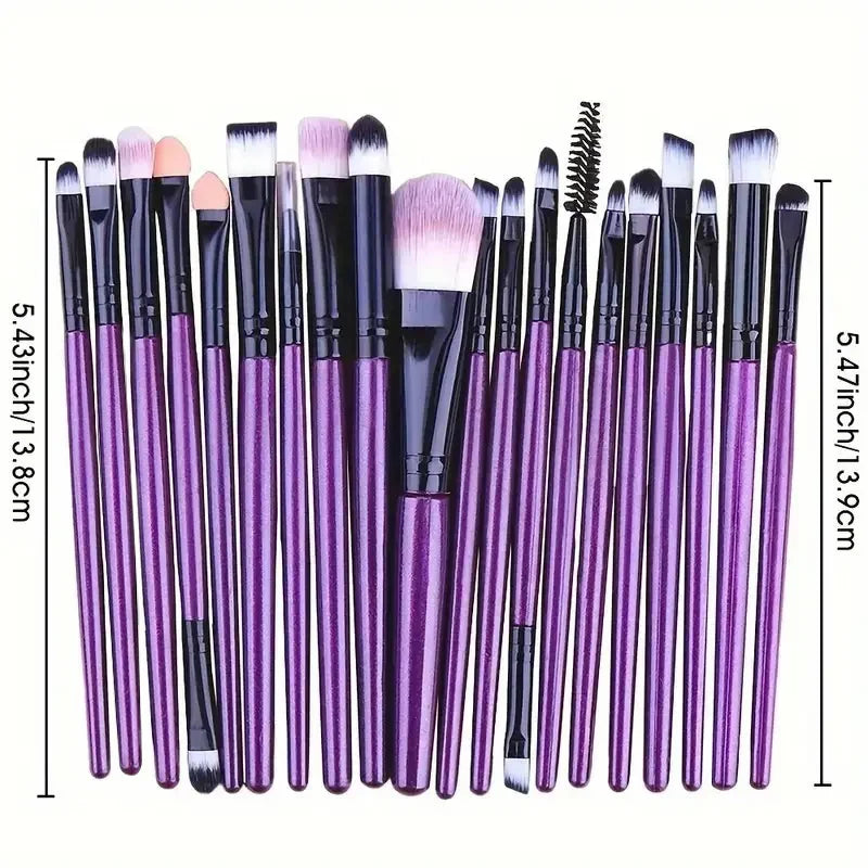 RUNTOIN 20PCS Makeup Brush Set – Soft Synthetic Bristles Makeup Brush Set Peaceful Pleasures Health and Wellness