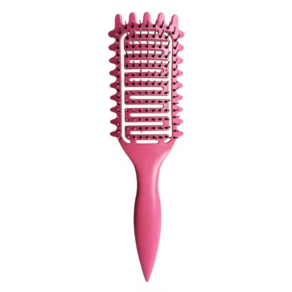 Curl Defining Detangling Hair Brush – Hollow Styling Comb