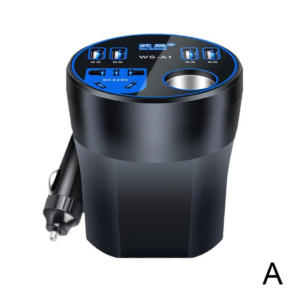 200W Car Power Inverter 12V/24V to 220V | LED Display & USB