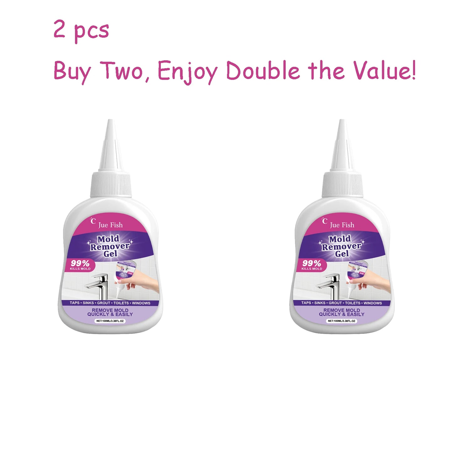 Jue-Fish 100g Mold & Stain Removal Gel | Multi-Surface Cleaner