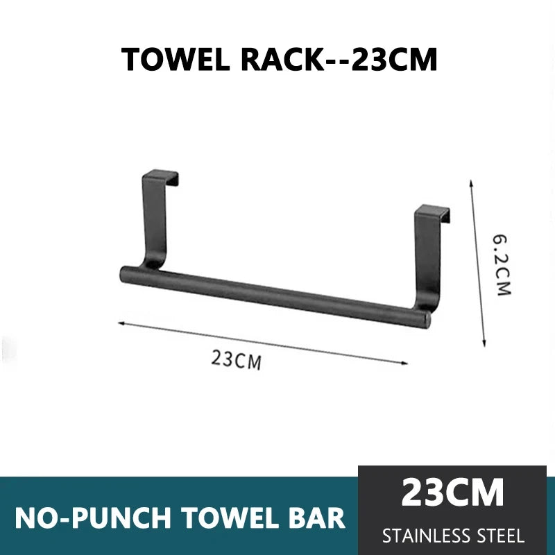 Over Door Towel Rack – Stainless Steel Hanging Bar Organizer