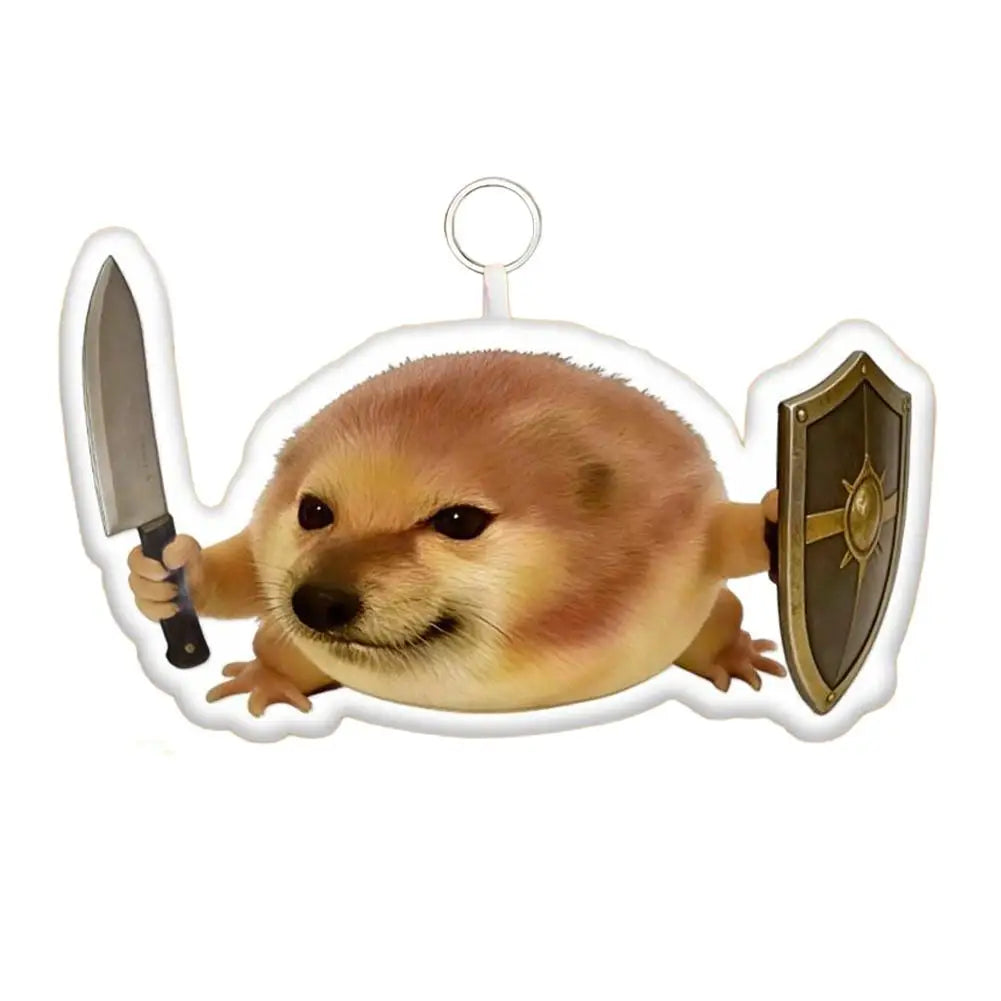 Funny Voice Button Pendant Toy Stress-relieving Talking Figurine