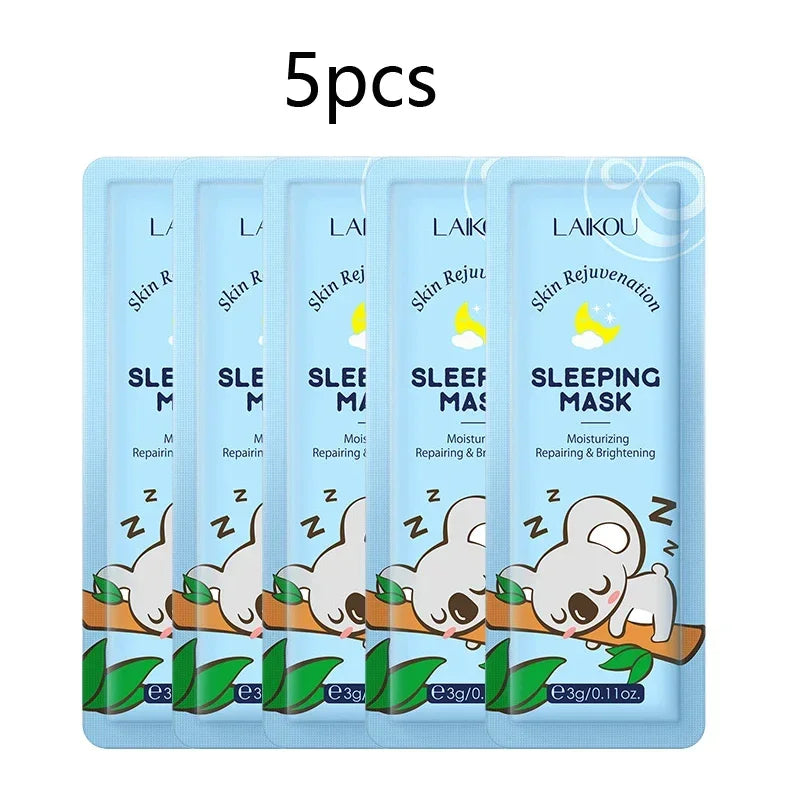 LAIKOU Sleeping Face Mask – Hydrating & Nourishing 5pk Peaceful Pleasures Health and Wellness koala