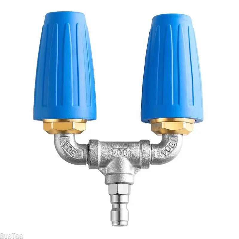 Dual Turbo Rotating Pressure Washer Nozzle 1/4" 4000 PSI 6 GPM