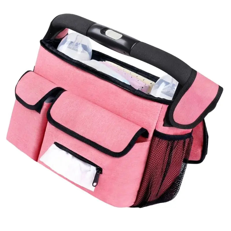 Baby Stroller Hanging Bag | Diaper & Bottle Organizer