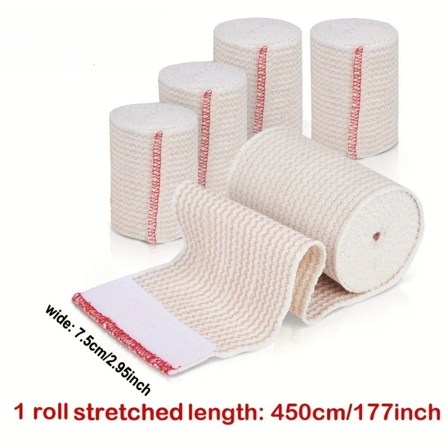 2/12/24 Packs Compression Elastic Bandage Wraps, Latex-Free Support for Knees Ankle Legs Wrist Sports Injury Recovery First Aid Peaceful Pleasures Health and Wellness