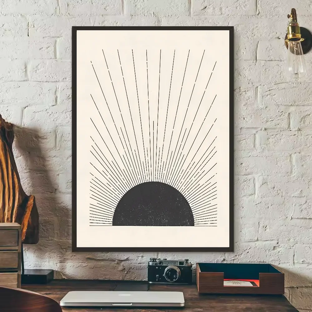 Abstract Bohemian Wall Art Poster | Waterproof PVC Home Decor Wall Art Poster Peaceful Pleasures Health and Wellness z22 50X70cmNoframe