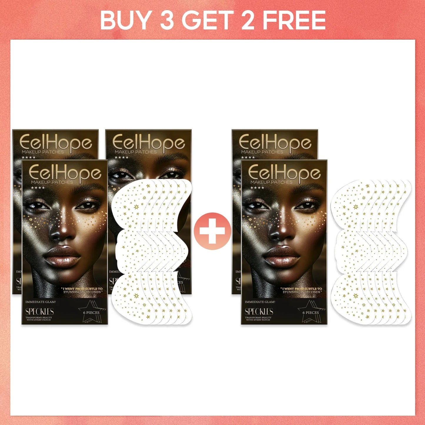 Glitter Fake Freckle Temporary Face Tattoo Stickers | DIY Makeup