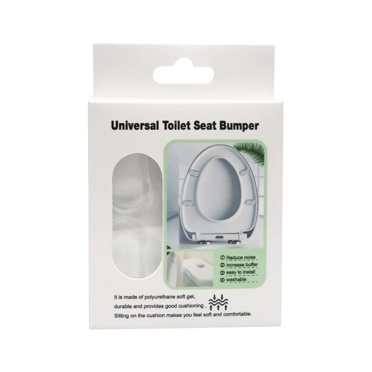 Durable Silicone Toilet Seat Bumper 5 PCS Strong Adhesive Toilet Seat Buffer Pad Shock-Proof Bathroom Accessories Peaceful Pleasures Health and Wellness