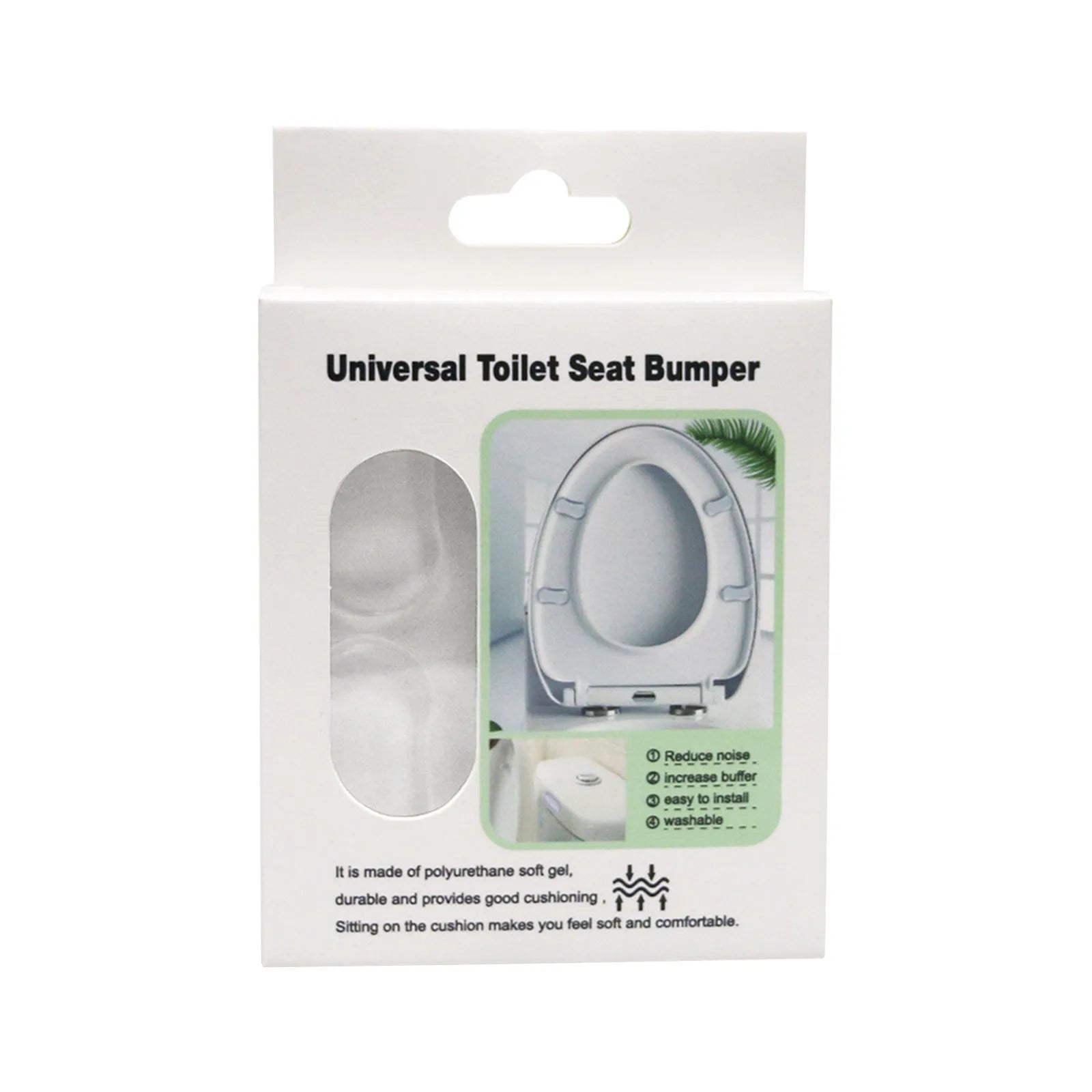 Durable Silicone Toilet Seat Bumper 5 PCS Strong Adhesive Toilet Seat Buffer Pad Shock-Proof Bathroom Accessories Peaceful Pleasures Health and Wellness