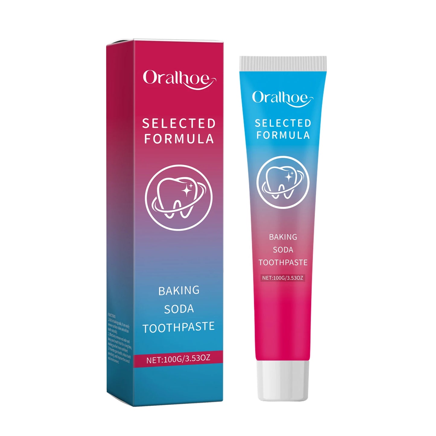 Oralhoe Baking Soda Toothpaste | Mint, Anticavity, Enamel Safe