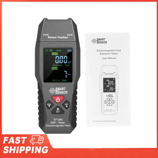 SMART SENSOR ST1393 EMF Meter Electromagnetic Field Detector Handheld Peaceful Pleasures Health and Wellness