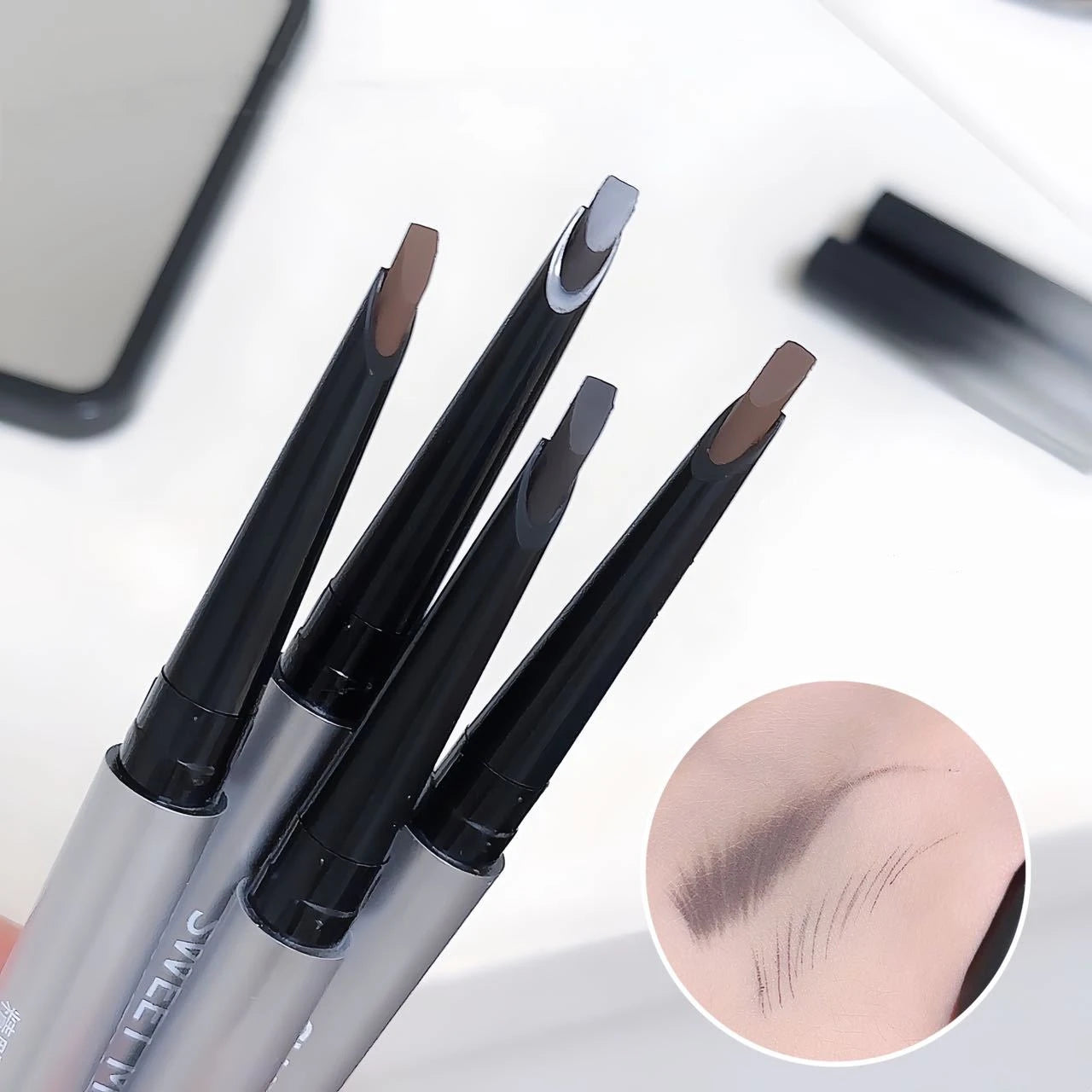 Waterproof Double Ended Eyebrow Pencil – Black & Brown