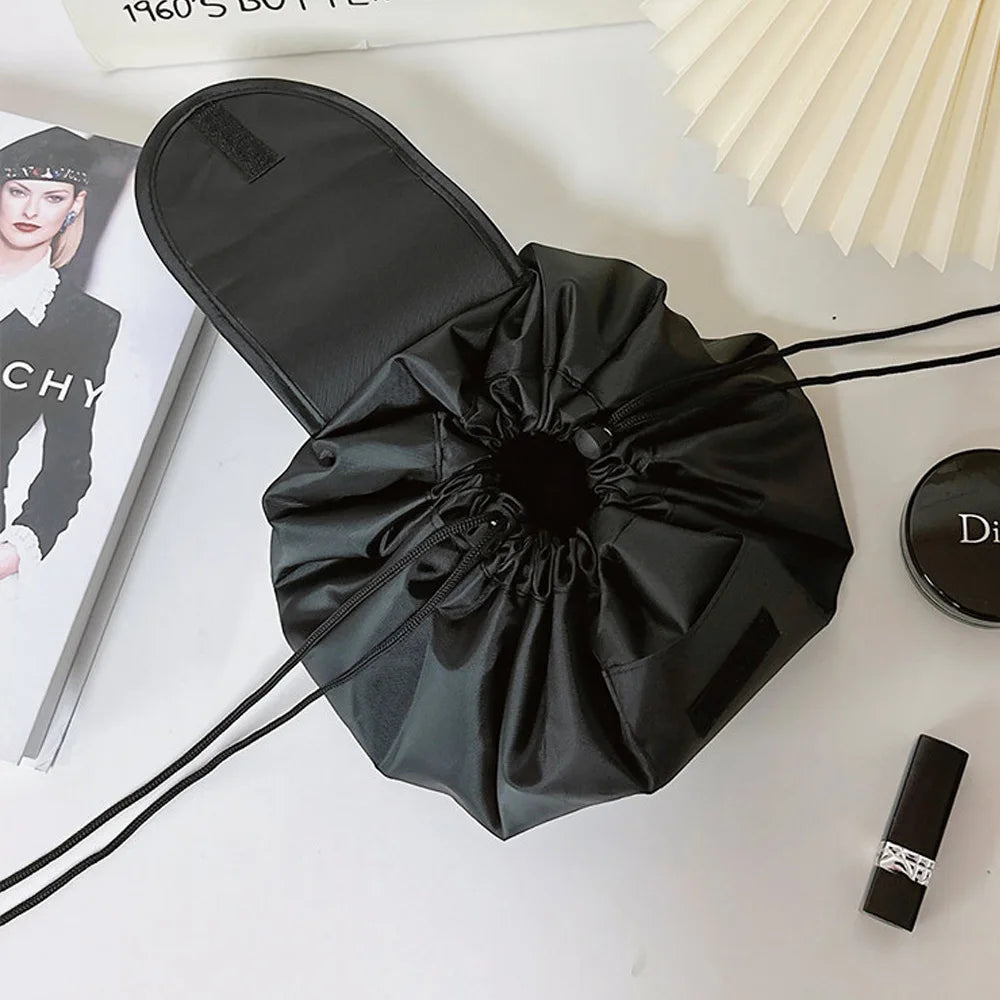 Women's Drawstring Cosmetic Bag – Waterproof Travel Makeup Organizer
