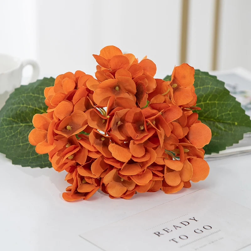 Silk Hydrangea Artificial Flowers | Wedding Bridal Bouquet Decor