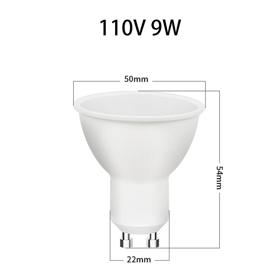 220V 110V 5W 7W 9W Tuya Smart WiFi GU10 LED Bulb GU10 Spotlight Alexa Lamp Smart Life App Google Assistant Alice Voice Control Peaceful Pleasures Health and Wellness 110V 9W Yes