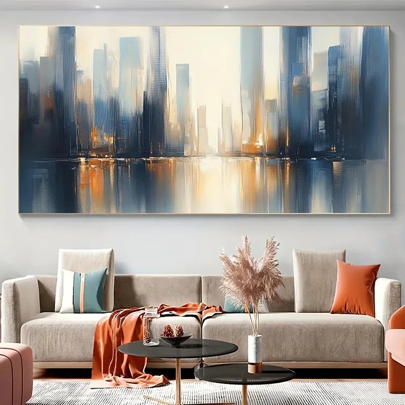 Canvas Poster, Modern Art, Abstract Color Art Canvas Painting, Ideal Gift for Bedroom Living Room Corridor, Room Decoration Peaceful Pleasures Health and Wellness