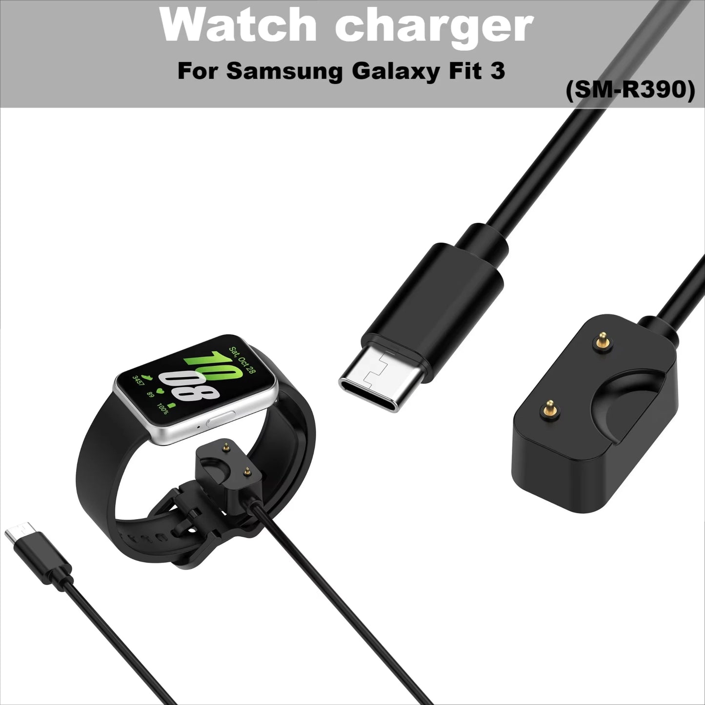 Samsung Galaxy Fit 3 R390 Magnetic USB Charging Cable Peaceful Pleasures Health and Wellness