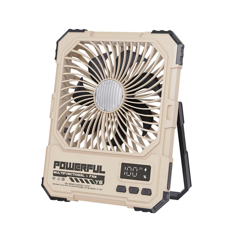 20000mAh Desktop Fan Rechargeable Wireless Tent Camping Ceiling Fan Foldable Desk Fan Air Circulator with Light Remote Control Peaceful Pleasures Health and Wellness Yellow
