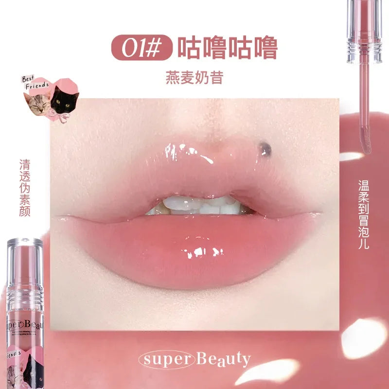 FLORTTE Lip Gloss Serum Oil – Hydrating & Nourishing Lip Tint