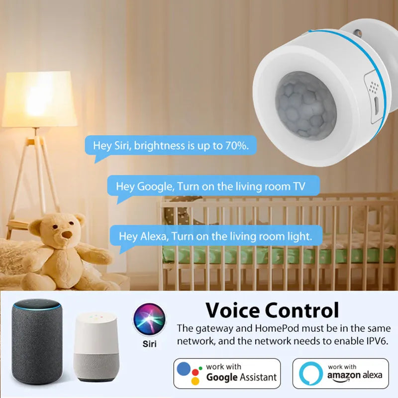 NEO Tuya Matter Thread Smart PIR Motion Sensor Wireless Human Body Motion Infrared Detector Work With HomeKit Alexa Google Home Peaceful Pleasures Health and Wellness