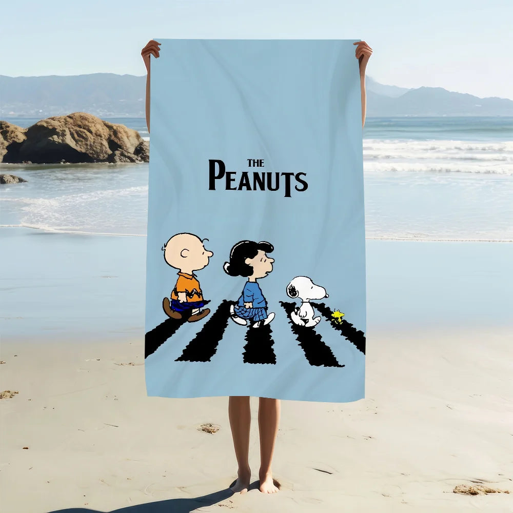 Cartoon Quick-Dry Beach Towel | Large Soft Pool & Gym Towel