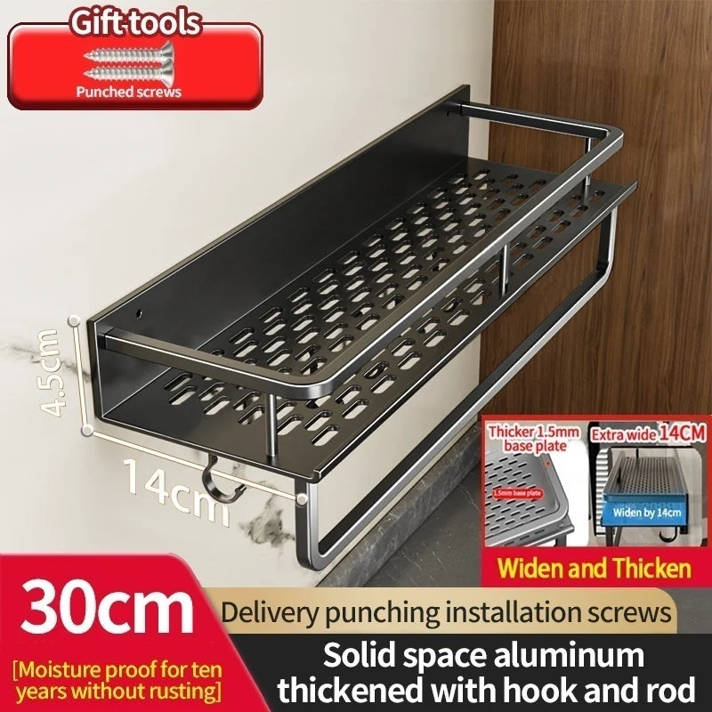 Wall-Mount Kitchen Knife Rack & Spice Organizer | YUNJIEYA