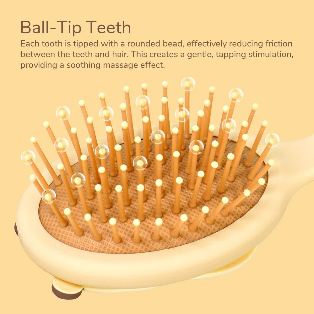 Capybara Hair Brush – Detangling & Scalp Massage Tool