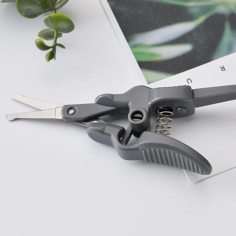 Stainless Steel Round-Tip Nose Hair Scissors | Safe Trimmer