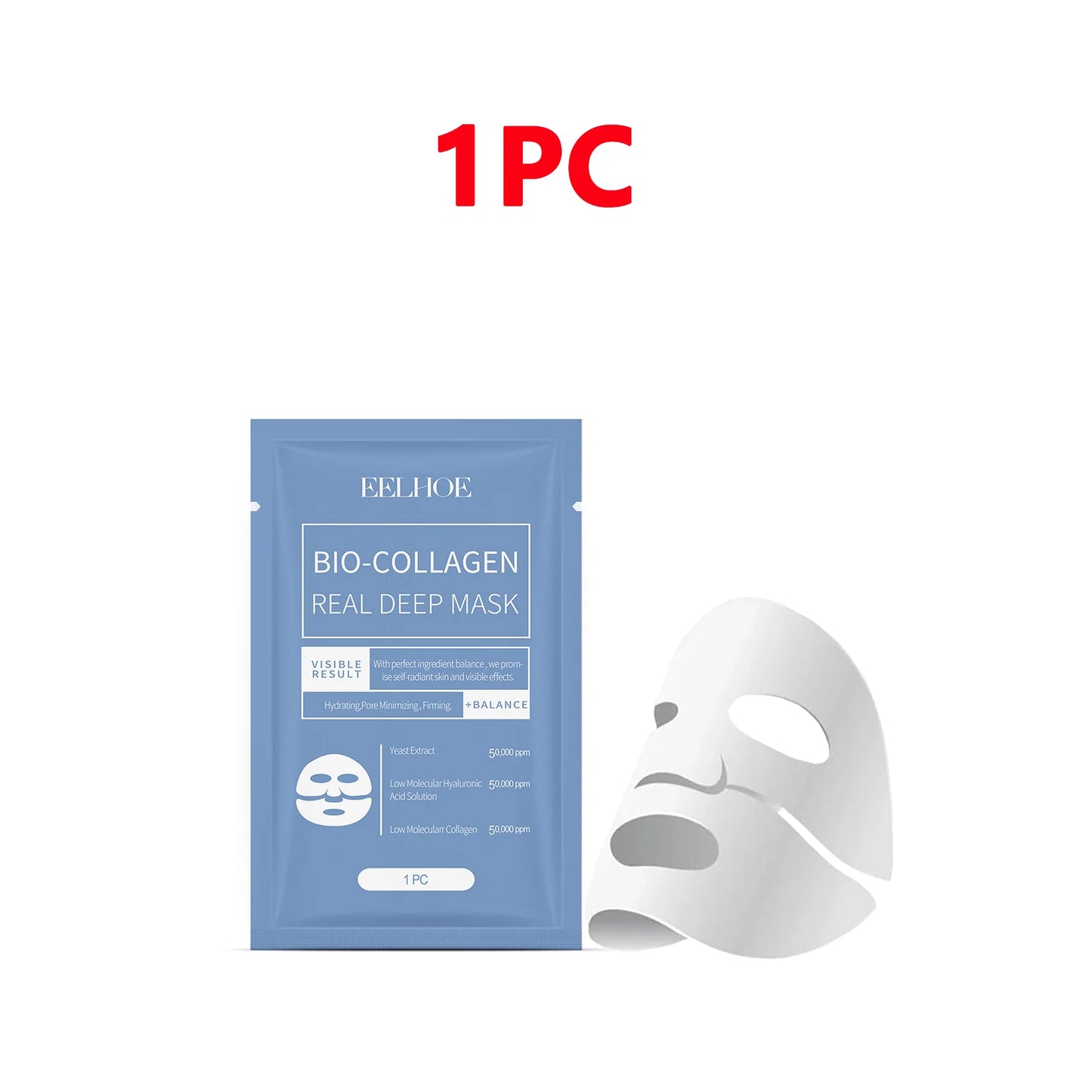 Eelhoe 4-Pc Collagen Face Mask – Hydrating & Anti-Aging Sheet Mask