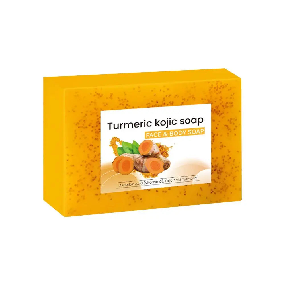 Turmeric Soap Lemon Acids Handmade Soap Kojic acid soap Natural Skincare Bar for Moisturizing And Exfoliating Body And Face Peaceful Pleasures Health and Wellness A