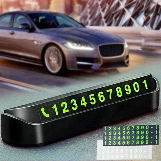 Temporary Parking Card Holder with Phone Number Display Parking Card Holder Peaceful Pleasures Health and Wellness