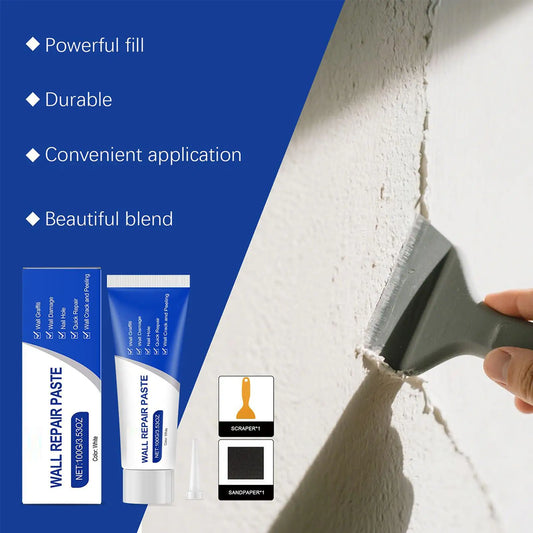 Wall Repair Putty Kit – Crack, Hole & Nail Filler + Scraper Wall Repair Kit Oasis Select