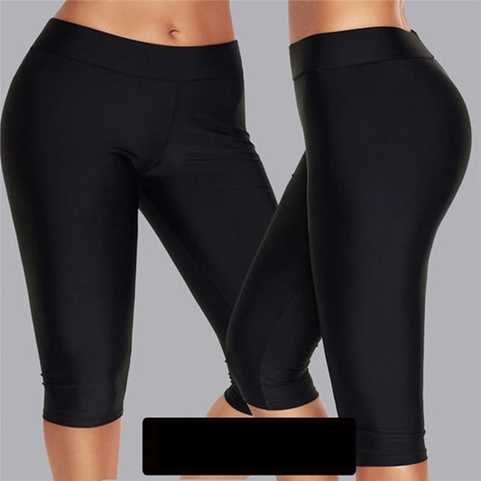 Elastic High Waist Sports Leggings Women Quick Dry 3/4 Running Trouser Female Crop Gym Fitness Tights Peaceful Pleasures Health and Wellness
