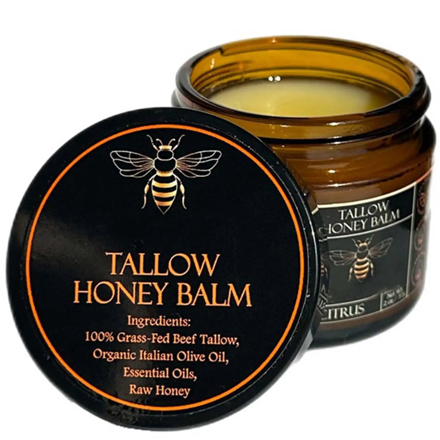 Grass-Fed Beef Tallow & Raw Honey Balm – Natural Moisturizer