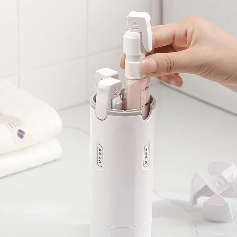 1pc 4-in-1 Emulsion Dispenser Bottle, Travel Bottle, Minimalist with Labels, Travel Dispenser Bottle, Toiletry Container Lotion Peaceful Pleasures Health and Wellness