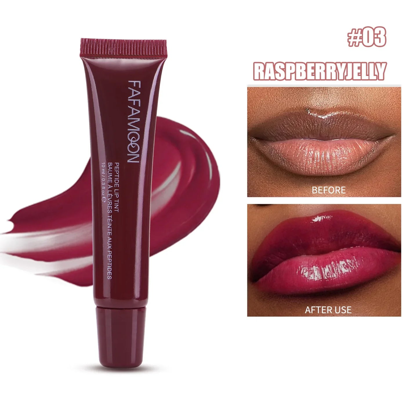 Fafamoon Mirror Lip Gloss & Lip Oil | Nude Brown Plumping Gloss