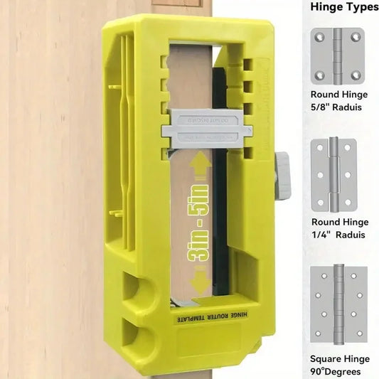 Door Hinge Jig Mortiser Installation Adjustment Tool Router Template Peaceful Pleasures Health and Wellness