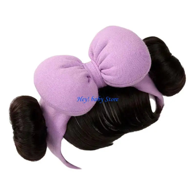 Baby Girl Bowknot Fringe Headband | Soft & Stretchy, Ages 3–12M