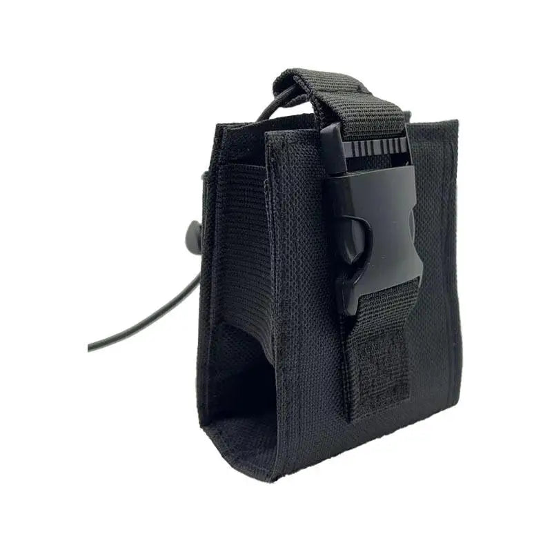 Tactical Molle Radio Walkie Talkie Holder Holster Portable Two-Way Radio Pouch Case for Outdoor Hunting Camping Activities Peaceful Pleasures Health and Wellness Black