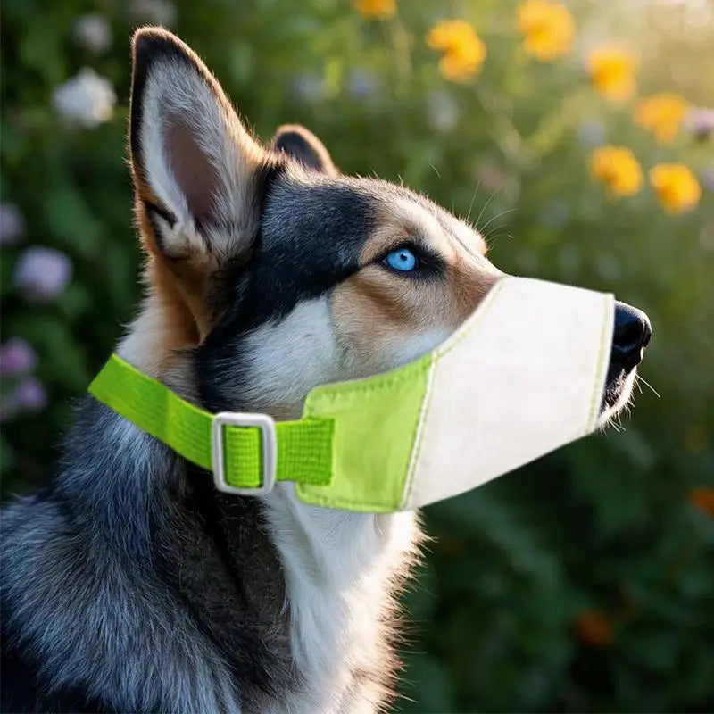 Dog Muzzle for Barking Waterproof Dog Muzzle Mouth Guard Safety Cover Adjustable Pet Supplies Mouth Cover Anti Biting Barking Peaceful Pleasures Health and Wellness