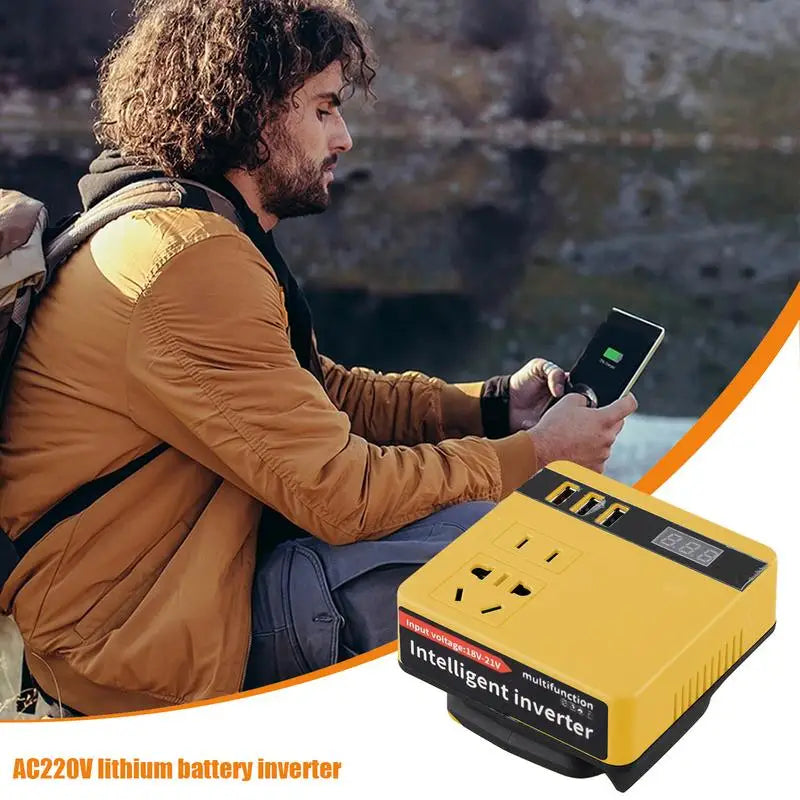 120W 300W Lithium Battery Power Inverter | Smart 110V–220V