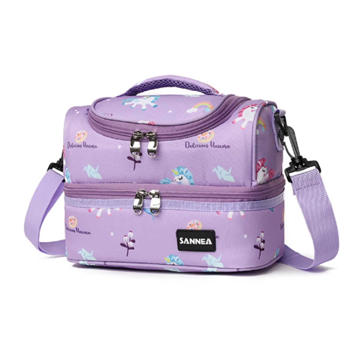 Insulated Thermal Cooler Lunch Bag Waterproof Preservation Snacks Storage Bag with Handle Student Sack Food Handbags Peaceful Pleasures Health and Wellness 7L