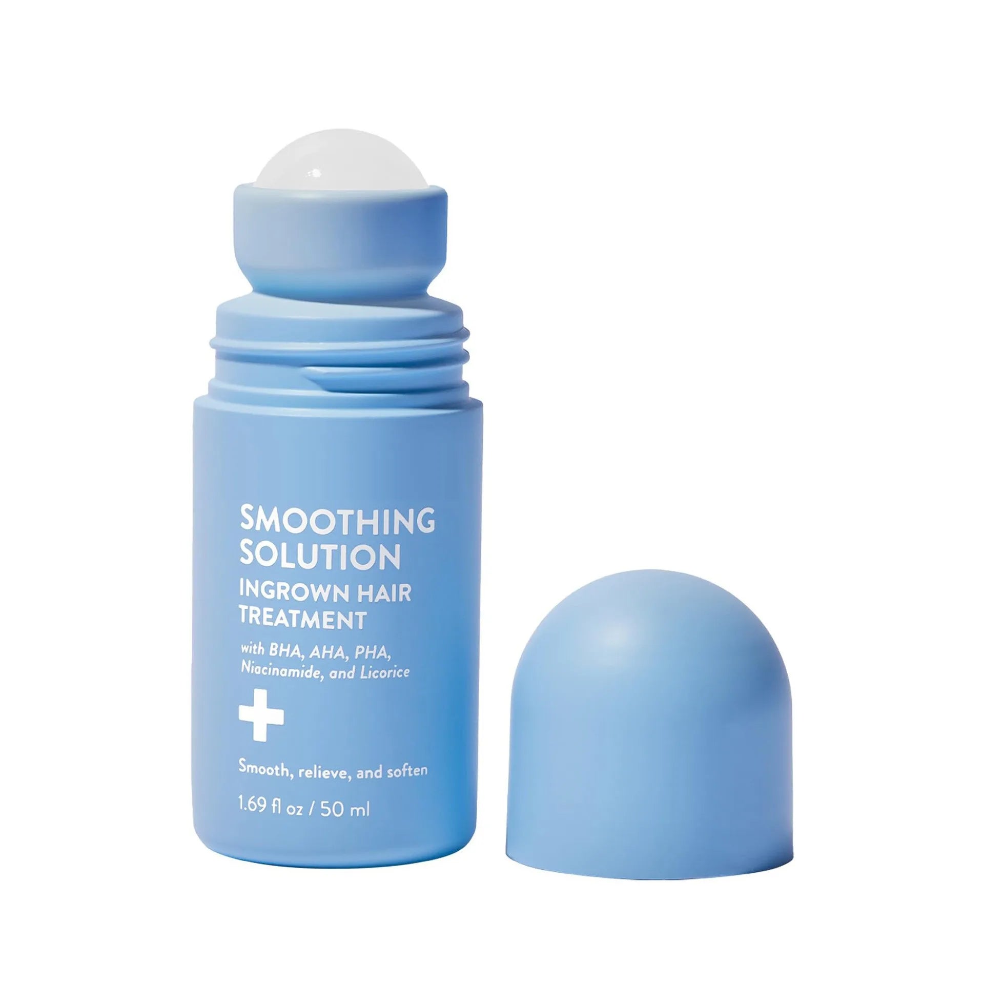 Smoothing Solution Hair Treatment (1.69 oz) - Smooth, Relieve, Soften Skin - 360 Roller - BHA, AHA, PHA, Niacinamide, Vegan Peaceful Pleasures Health and Wellness