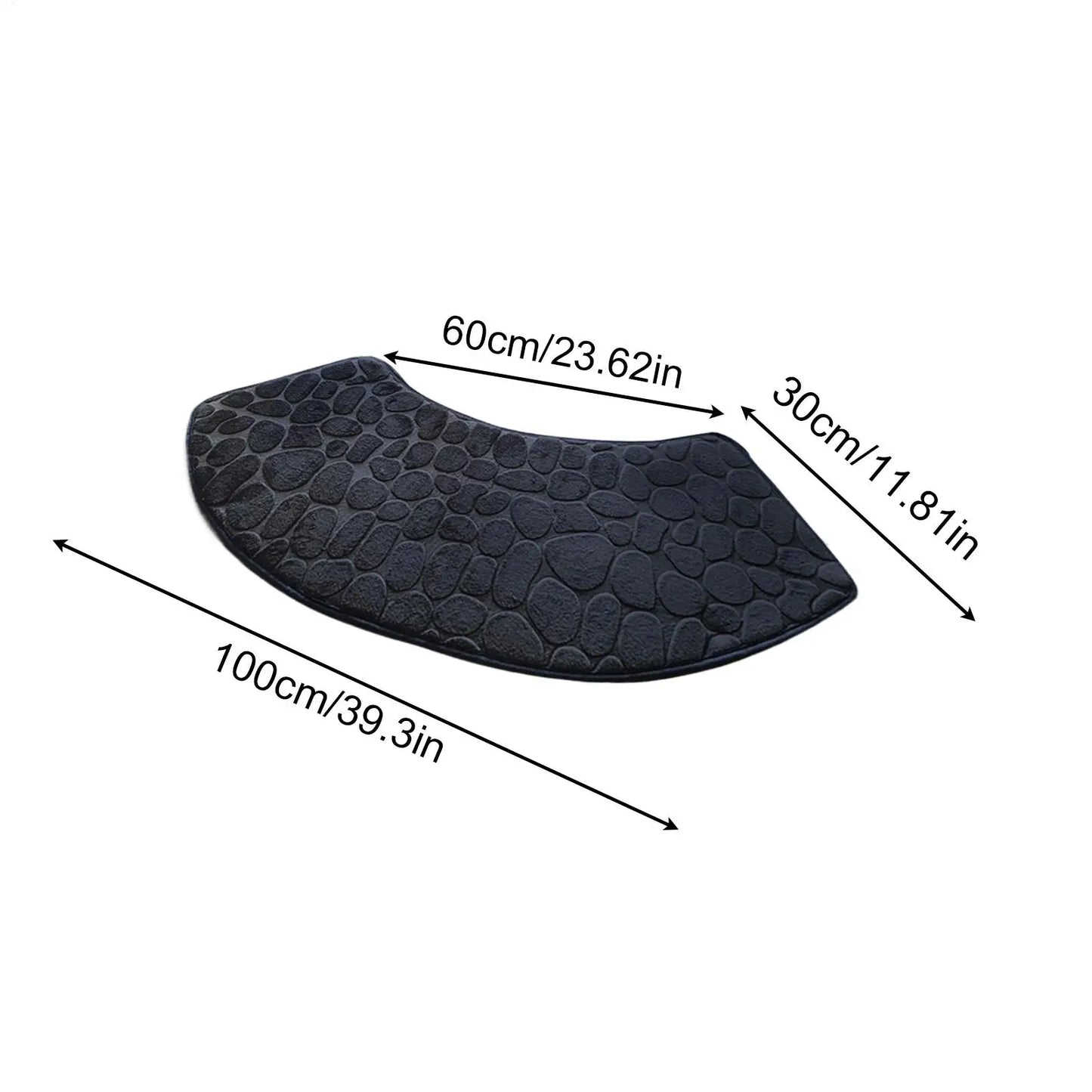 Bath Mat Super Soft Bathroom Floor Mats Curved Non-Slip Absorbent Washable Shower Accessories Bathtub Safety For Home Entrance Peaceful Pleasures Health and Wellness