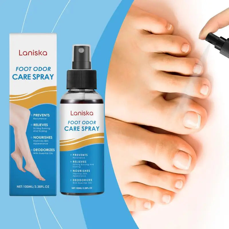 Laniska Foot Care Spray Gentle ingredients provide deep nourishment and alleviate discomfort of the foot skin. Peaceful Pleasures Health and Wellness